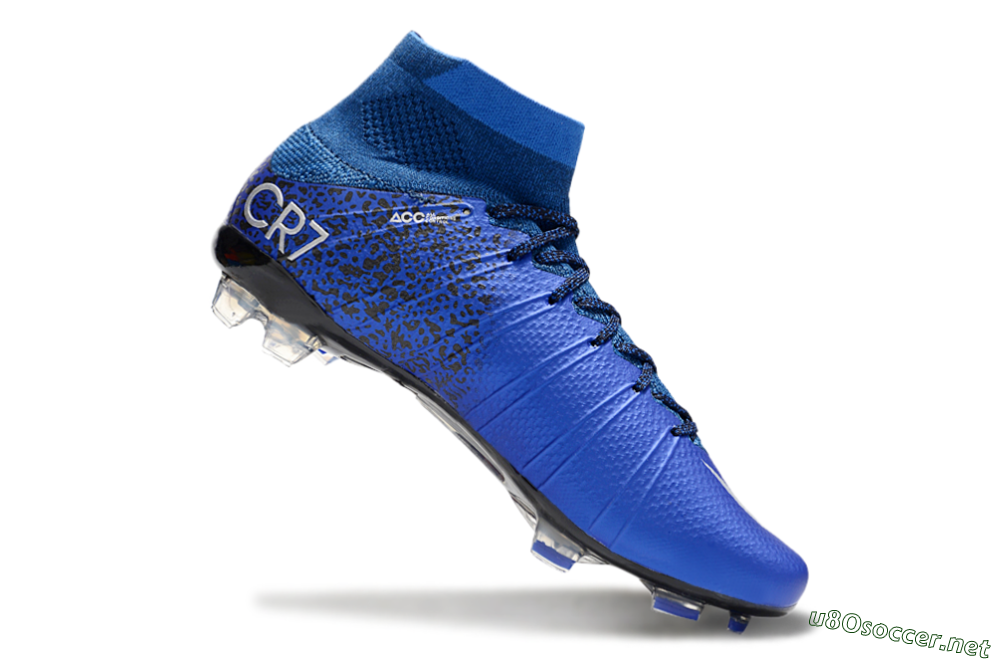 Men's Nike Mercurial Superfly 4 CR7 FG Football Boots - Blue/White/Black 4