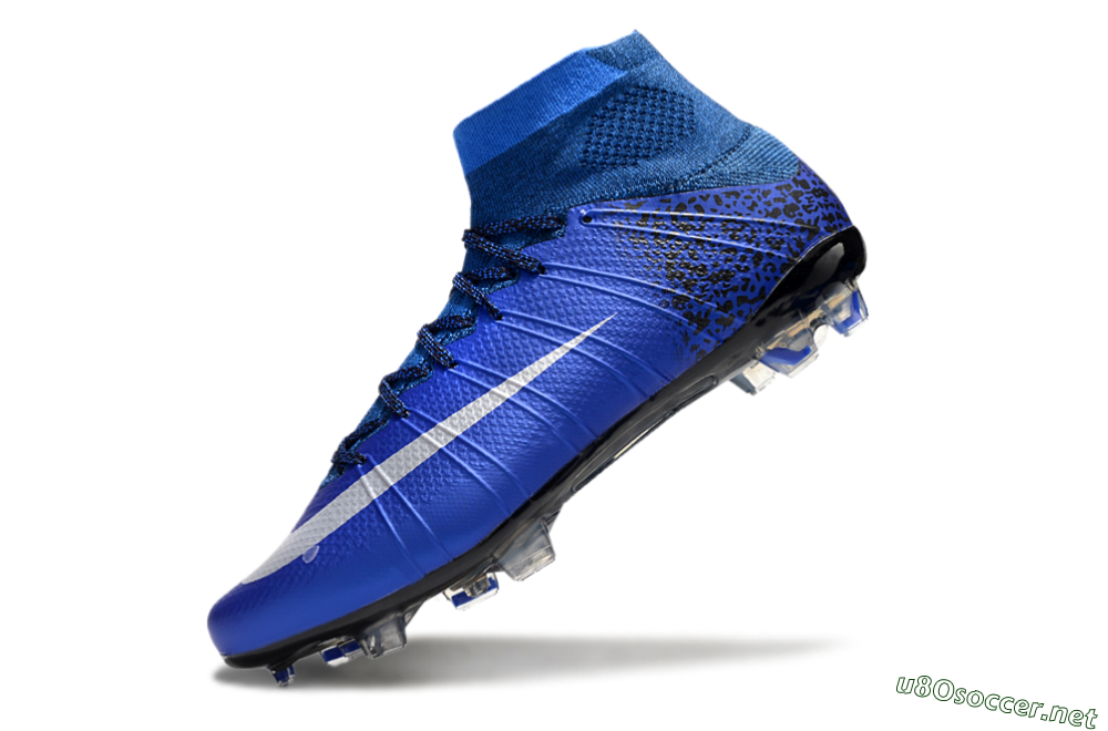 Men's Nike Mercurial Superfly 4 CR7 FG Football Boots - Blue/White/Black 5