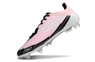 Men's Messi x Adidas F50 Elite SG Football Boots - Pink/White/Black