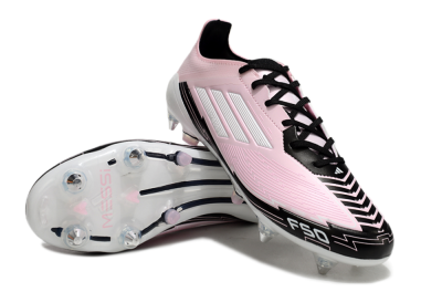 Men's Messi x Adidas F50 Elite SG Football Boots - Pink/White/Black