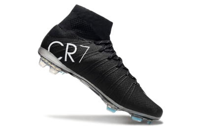 Men's Nike Mercurial Superfly 4 CR7 FG Football Boots - Black/White/Blue