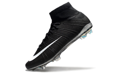 Men's Nike Mercurial Superfly 4 CR7 FG Football Boots - Black/White/Blue