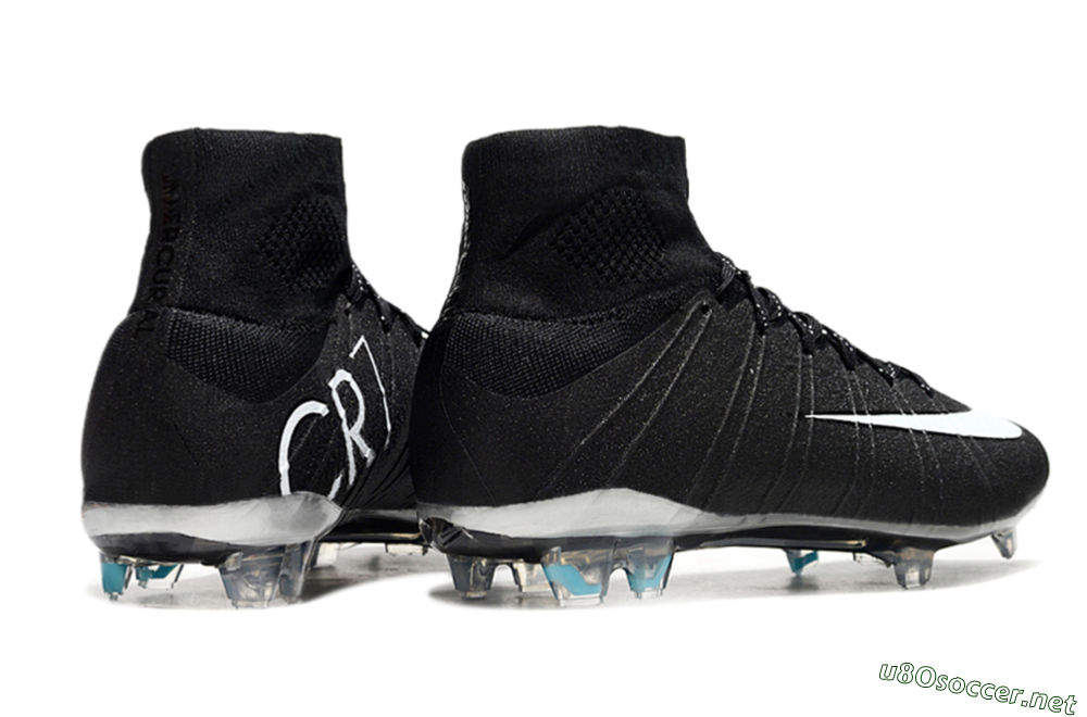 Men's Nike Mercurial Superfly 4 CR7 FG Football Boots - Black/White/Blue 6