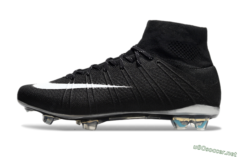 Men's Nike Mercurial Superfly 4 CR7 FG Football Boots - Black/White/Blue 0