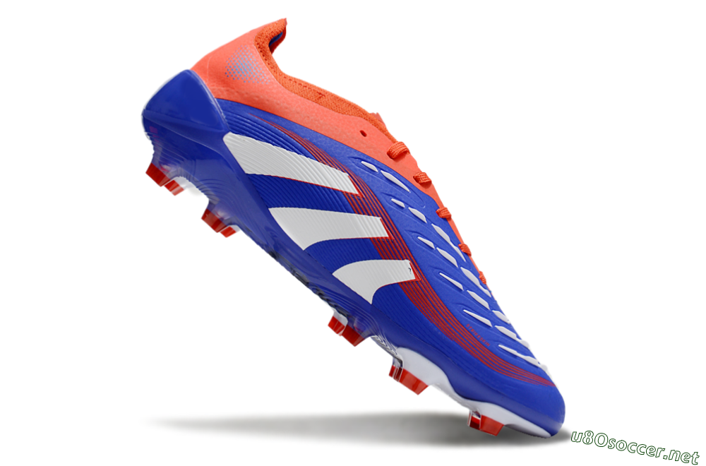 Unisex Adidas Predator 25 Elite FG Football Boots - Blue/White/Red 4