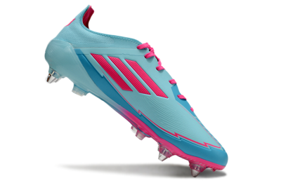 Men's Messi x Adidas F50 Elite SG Football Boots - Jade/Blue/Red
