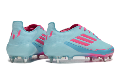 Men's Messi x Adidas F50 Elite SG Football Boots - Jade/Blue/Red