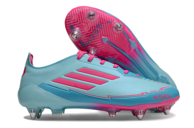 Men's Messi x Adidas F50 Elite SG Football Boots - Jade/Blue/Red