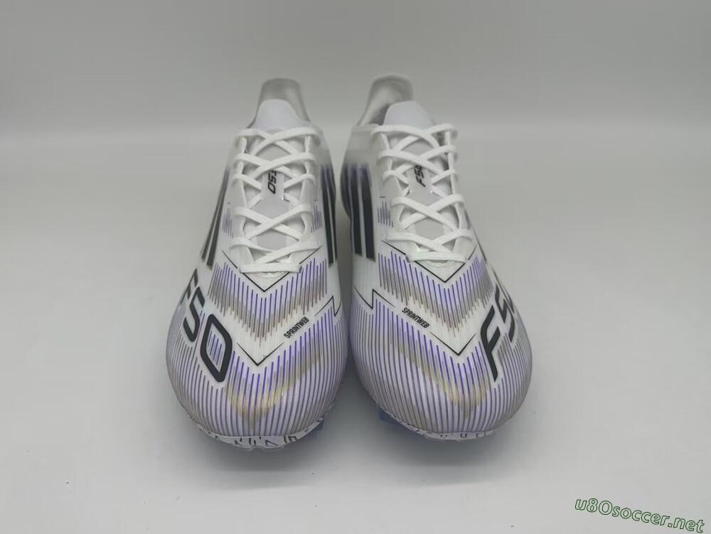 Men's Adidas F50 Elite FG Football Boots - White/Black/Yellow