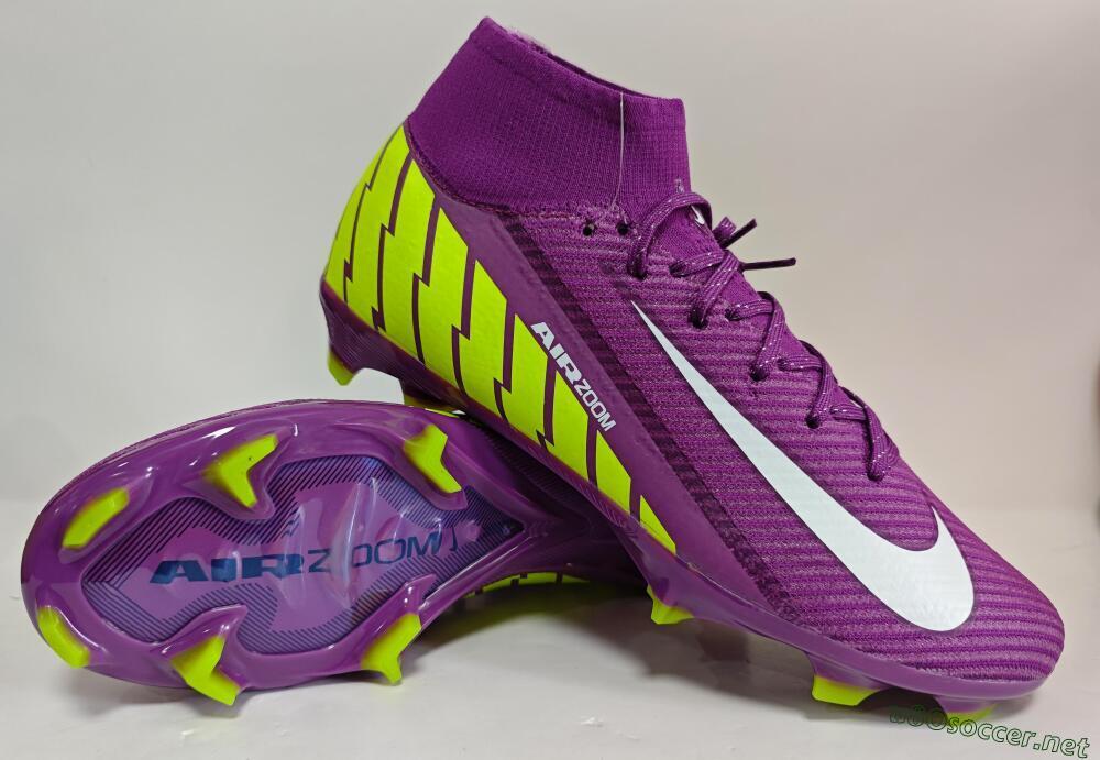 Unisex Nike Air Zoom Mercurial Superfly 10 Elite FG Football Boots - Red/White/Yellow