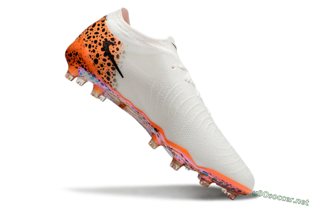 Men's Nike Phantom Luna Elite AG Football Boots - White/Orange/Black 4