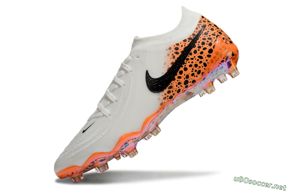 Men's Nike Phantom Luna Elite AG Football Boots - White/Orange/Black 5