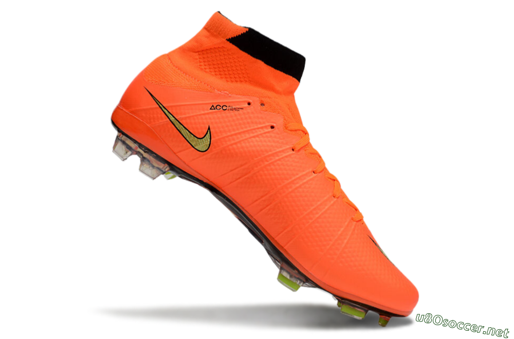 Men's Nike Mercurial Superfly 4 CR7 FG Football Boots - Orange/Yellow/Black 4