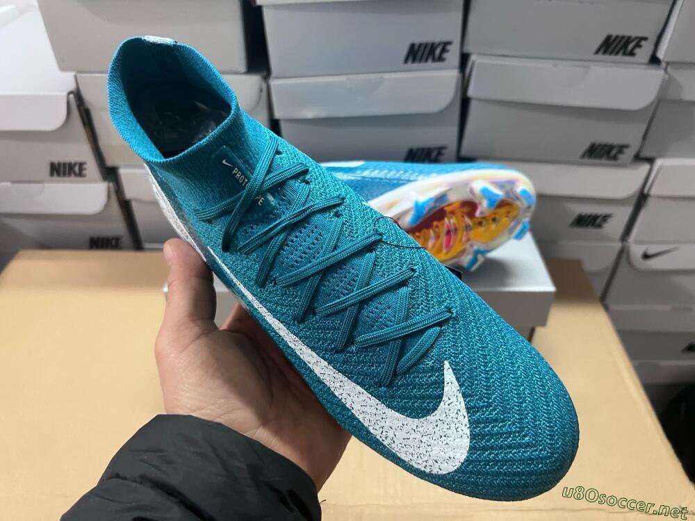 Unisex Nike Air Zoom Mercurial Superfly 10 Elite FG Football Boots - Blue/White/Gold