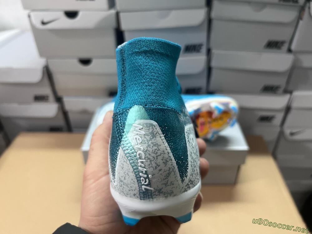 Unisex Nike Air Zoom Mercurial Superfly 10 Elite FG Football Boots - Blue/White/Gold
