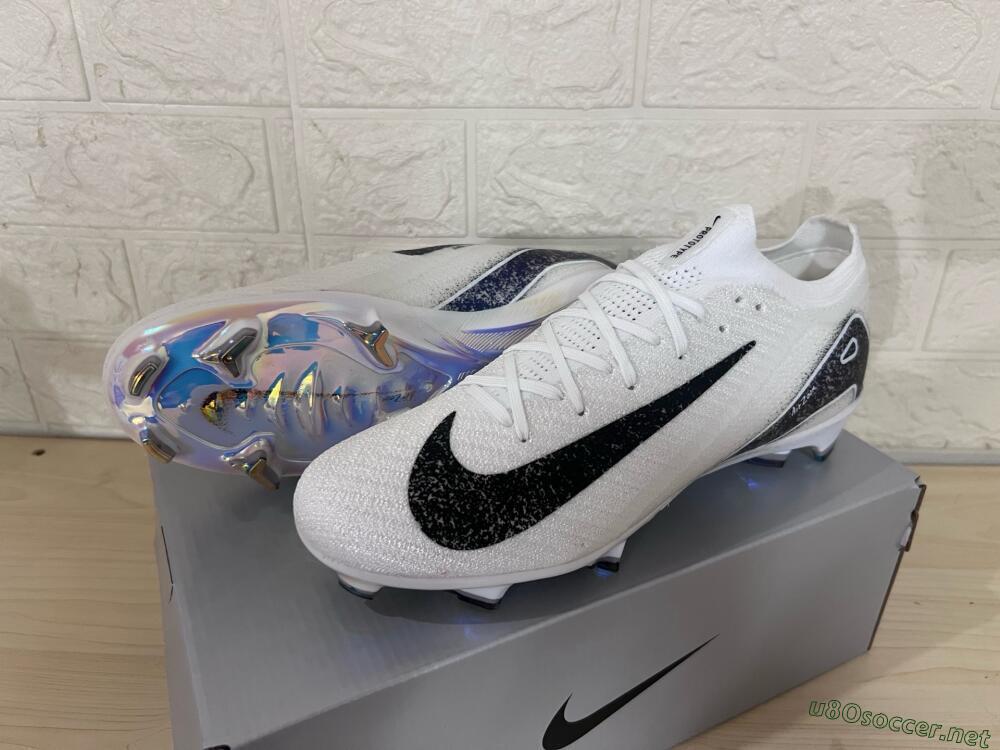 Men's Nike Air Zoom Mercurial Vapor 16 Elite FG Football Boots - White/Black/Blue/Gold