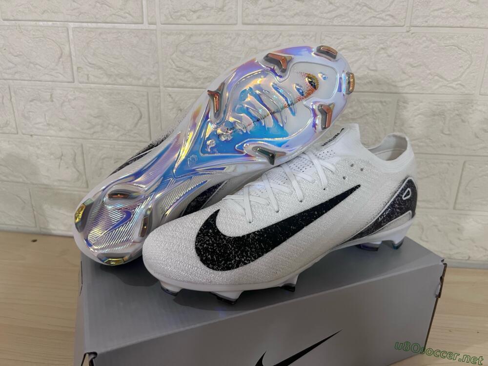 Men's Nike Air Zoom Mercurial Vapor 16 Elite FG Football Boots - White/Black/Blue/Gold