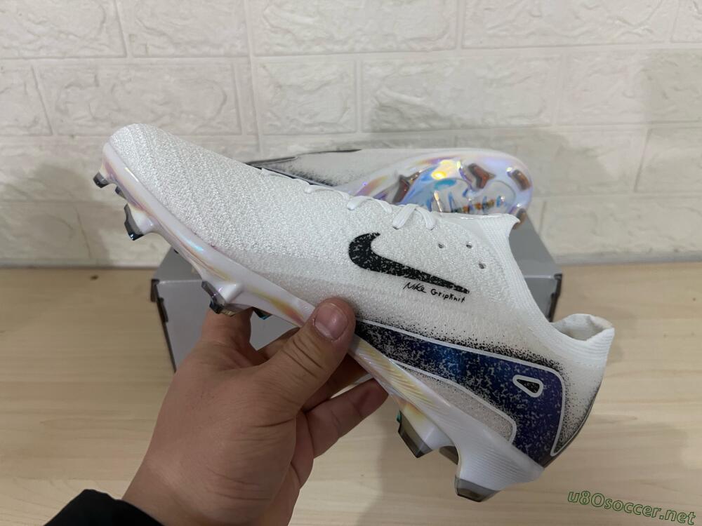 Men's Nike Air Zoom Mercurial Vapor 16 Elite FG Football Boots - White/Black/Blue/Gold