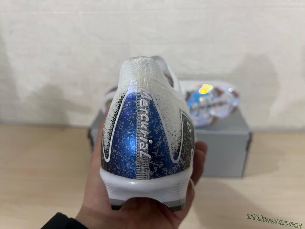 Men's Nike Air Zoom Mercurial Vapor 16 Elite FG Football Boots - White/Black/Blue/Gold