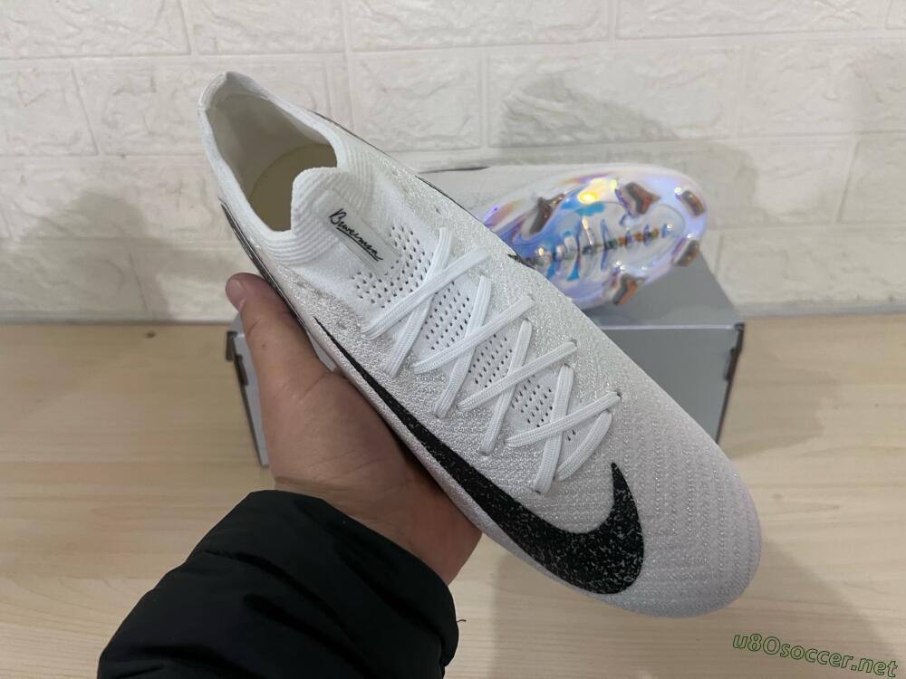 Men's Nike Air Zoom Mercurial Vapor 16 Elite FG Football Boots - White/Black/Blue/Gold