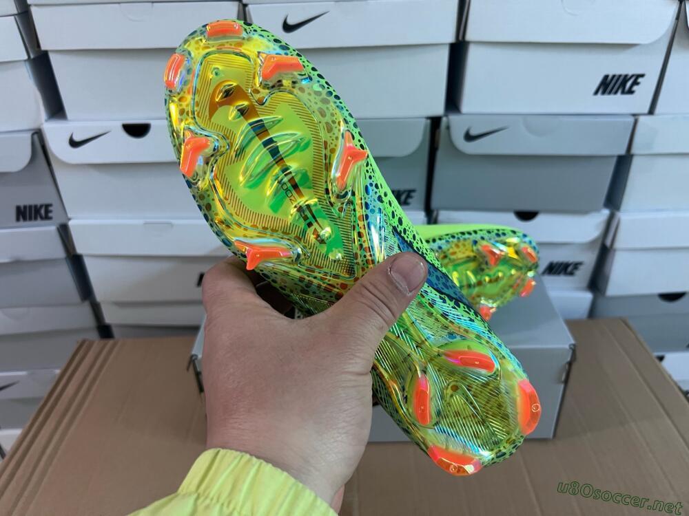 Unisex Nike Air Zoom Mercurial Vapor 16 Elite FG Football Boots - Yellow/Black/Orange