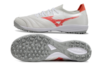 Men's Mizuno Morelia Neo Sala TF Football Shoes - Grey/Red/White