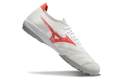 Men's Mizuno Morelia Neo Sala TF Football Shoes - Grey/Red/White