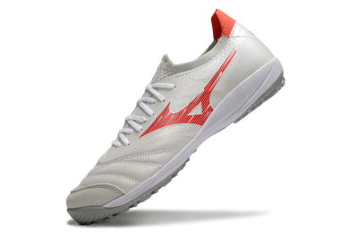 Men's Mizuno Morelia Neo Sala TF Football Shoes - Grey/Red/White