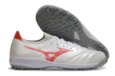 Men's Mizuno Morelia Neo Sala TF Football Shoes - Grey/Red/White
