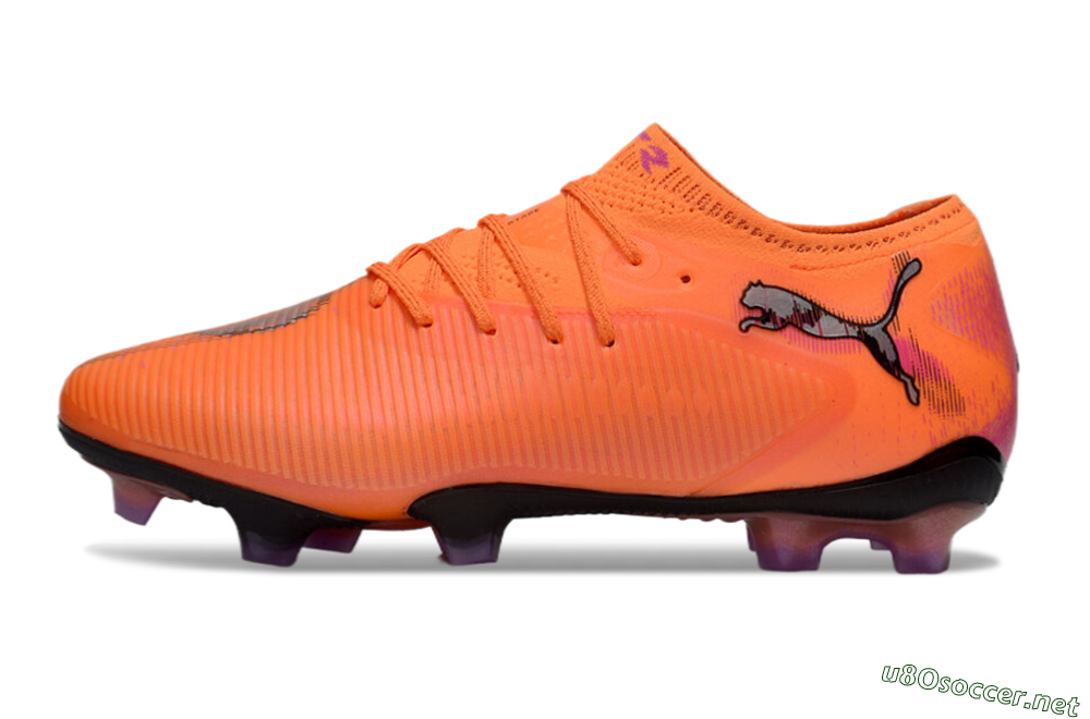Men's Puma Future 8 Ultimate FG Football Boots - Orange/Purple/Grey 0
