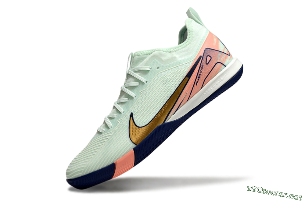 Men's Nike Air Zoom Mercurial Vapor 16 Pro IC Football Shoes - Jade/Gold/Pink 5