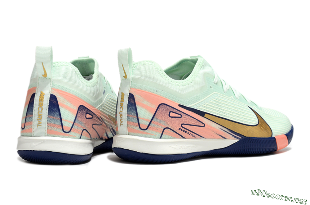 Men's Nike Air Zoom Mercurial Vapor 16 Pro IC Football Shoes - Jade/Gold/Pink 6