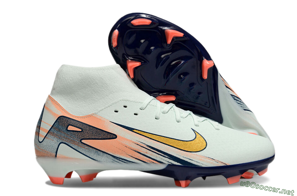 Men's Nike Air Zoom Mercurial Superfly 10 Academy FG Football Boots - Jade/Gold/Pink 2