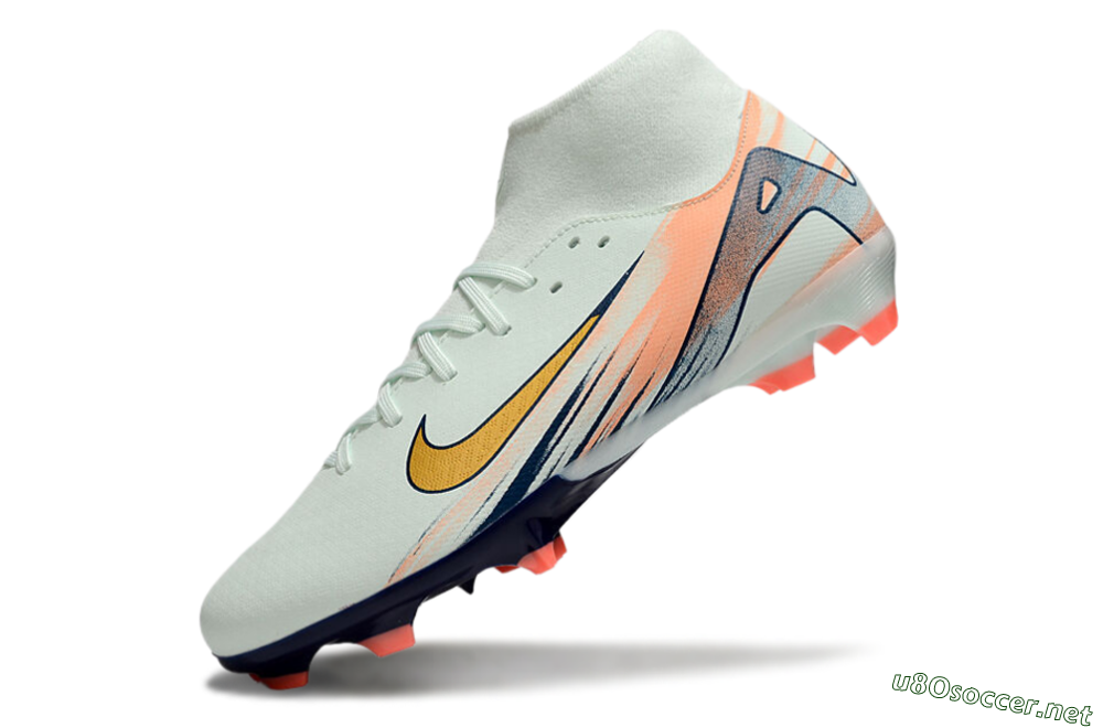Men's Nike Air Zoom Mercurial Superfly 10 Academy FG Football Boots - Jade/Gold/Pink 5