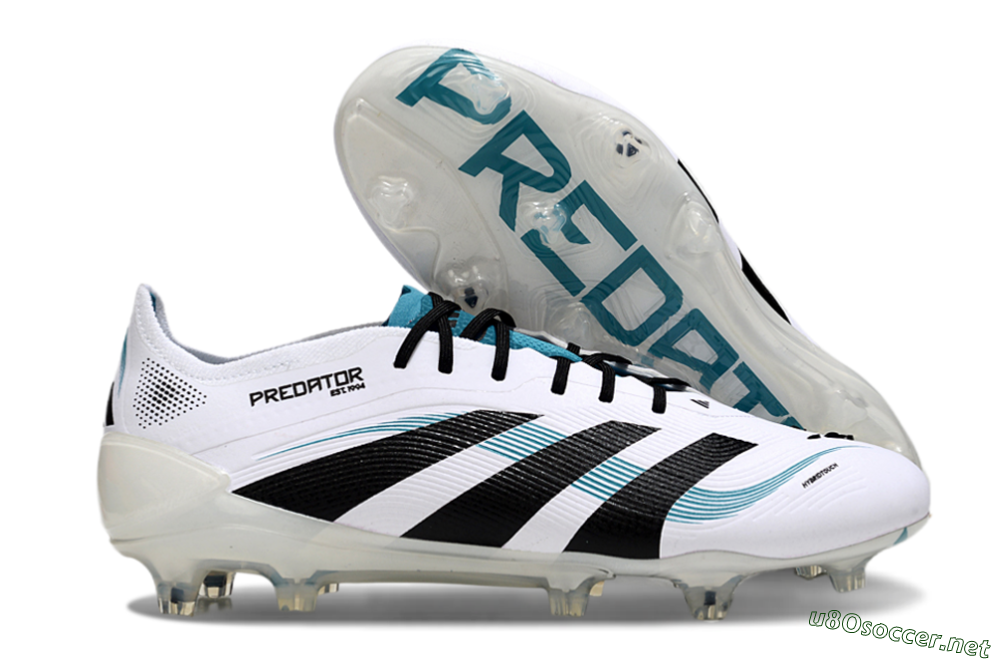 Men's Adidas Predator Elite 25 FG Football Boots - White/Blue/Black 2
