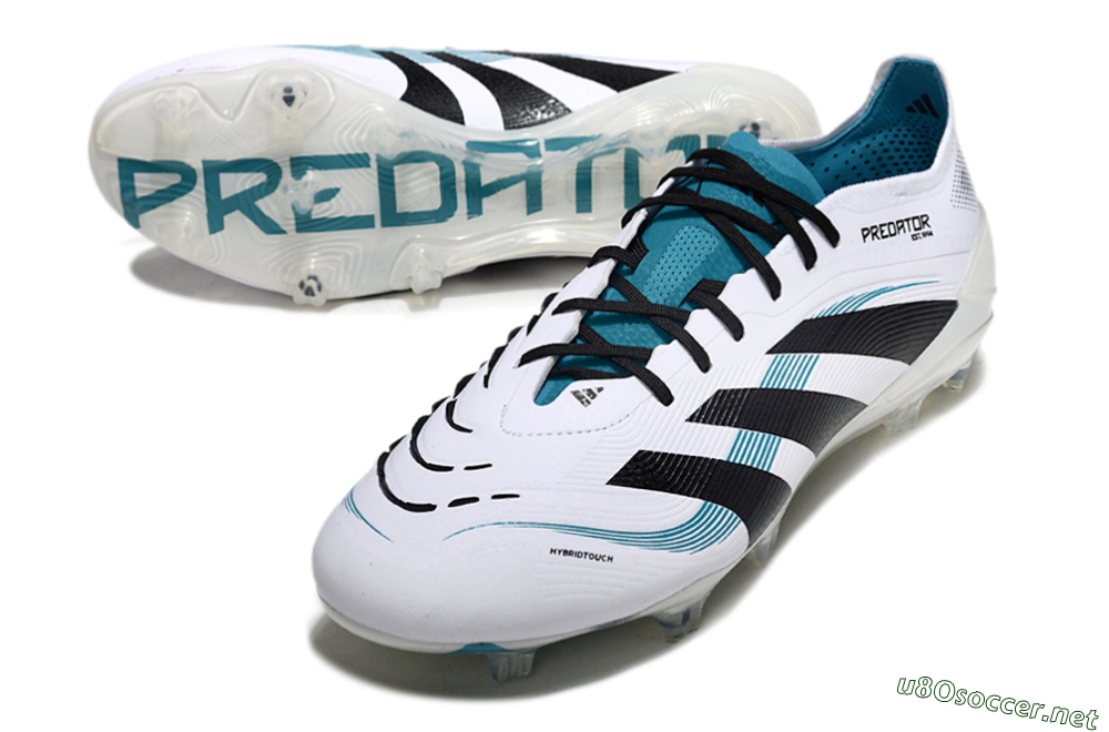 Men's Adidas Predator Elite 25 FG Football Boots - White/Blue/Black 3
