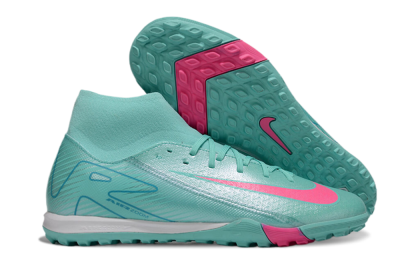 Men's Nike Air Zoom Mercurial Superfly 10 Academy TF Football Shoes - Jade/Pink/White