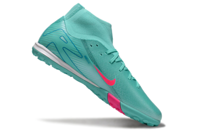 Men's Nike Air Zoom Mercurial Superfly 10 Academy TF Football Shoes - Jade/Pink/White