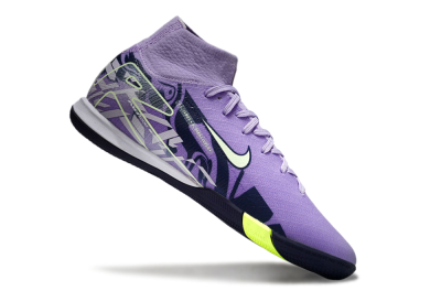 Men's Nike Air Zoom Mercurial Superfly 10 Elite IC Football Shoes - Purple/Yellow/White