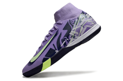 Men's Nike Air Zoom Mercurial Superfly 10 Elite IC Football Shoes - Purple/Yellow/White