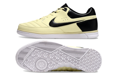 Men's Nike Street Gato IC Football Shoes - Beige/Black/White