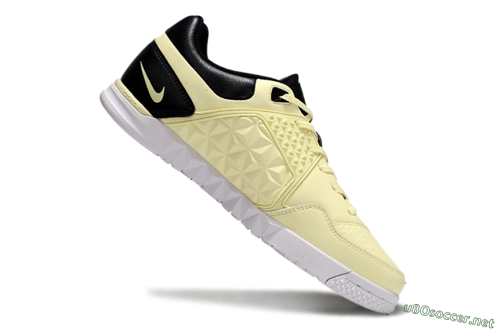 Men's Nike Street Gato IC Football Shoes - Beige/Black/White 4