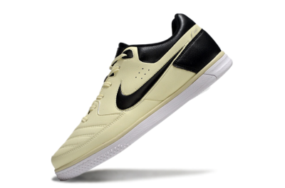 Men's Nike Street Gato IC Football Shoes - Beige/Black/White