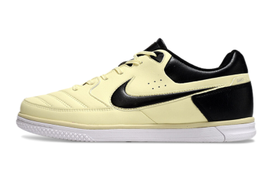 Men's Nike Street Gato IC Football Shoes - Beige/Black/White