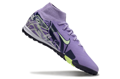 Men's Nike Air Zoom Mercurial Superfly 10 Elite TF Football Shoes - Purple/Yellow/White