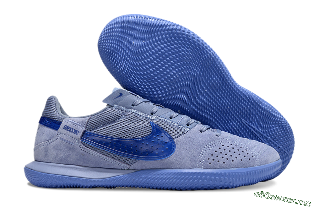 Men's Nike Street Gato IC Football Shoes - Blue/Blue 2