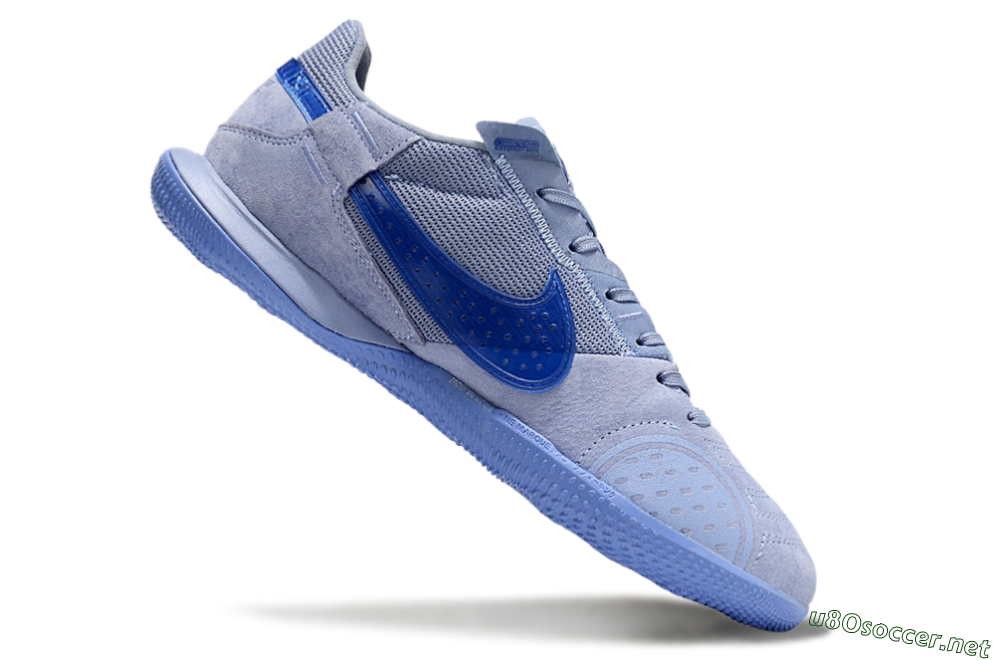 Men's Nike Street Gato IC Football Shoes - Blue/Blue 4