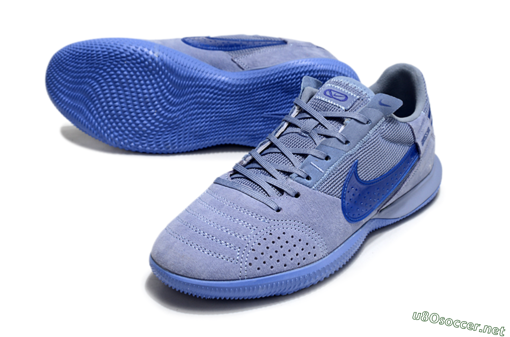 Men's Nike Street Gato IC Football Shoes - Blue/Blue 3