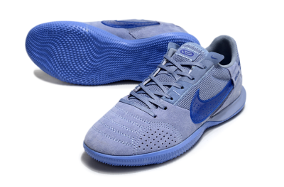 Men's Nike Street Gato IC Football Shoes - Blue/Blue
