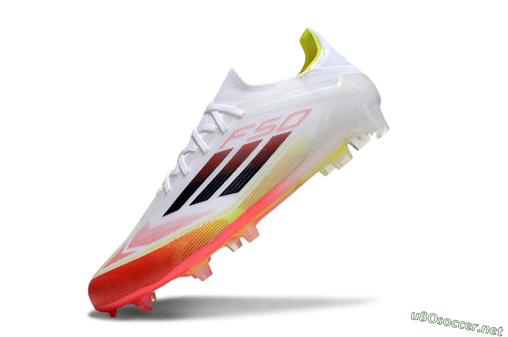 Men's Adidas F50 Elite FG Football Boots - White/Red/Yellow 5